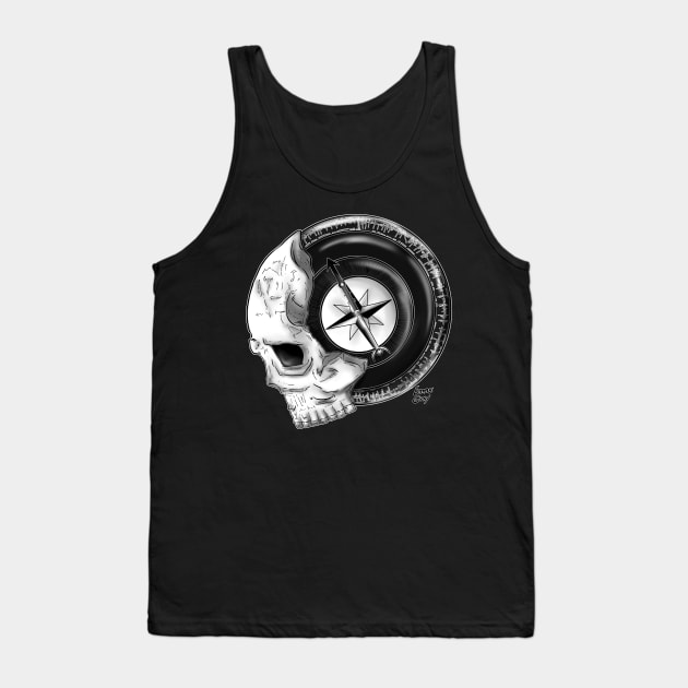 Inktober 2021 - 16 COMPASS Tank Top by EmmeGray